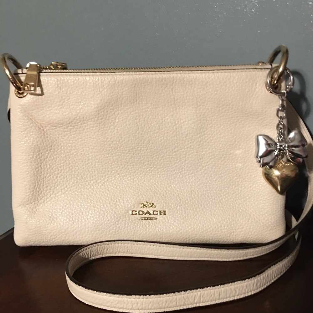 Coach Mia Crossbody Bag Chalk White Purse